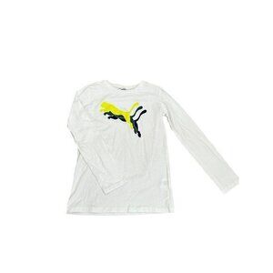 Puma Youth Long Sleeve Shirt With Graphic Puma Logo Design